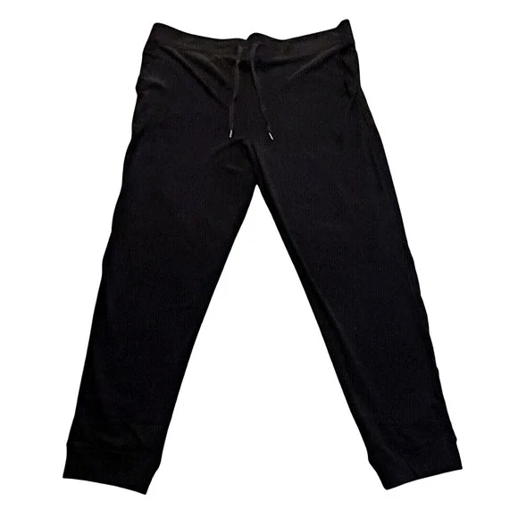 Cozy Earth Joggers XXL Bamboo Blend Lounge Pants Premium Drawstring Black - Picture 2 of 5